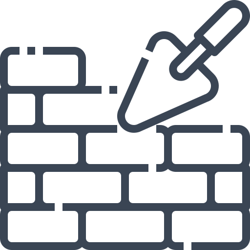 Brick wall icon